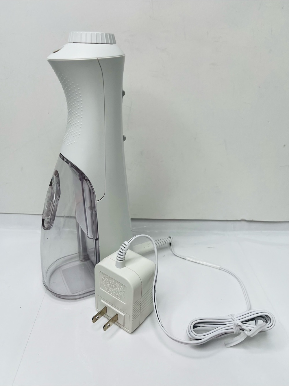 White Handheld Home Steam Cleaner - Portable Fabric & Surface Steamer